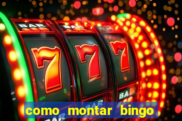 como montar bingo brinquedos toia